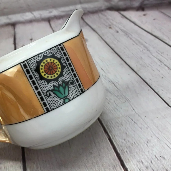 vintage noritake hand painted cream and sugar set - Picture 7 of 8